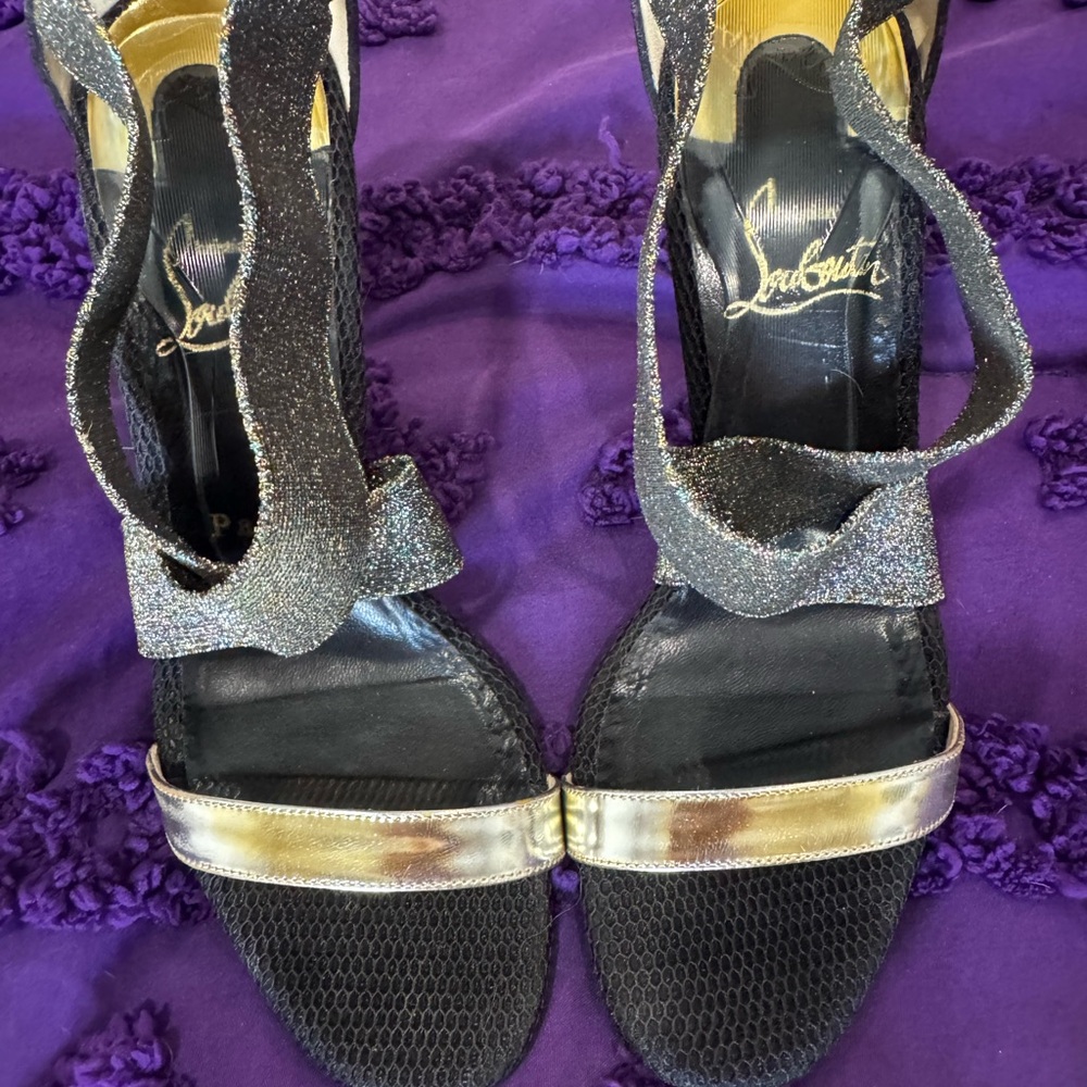 Christian Louboutin Elastagram Specchio 100 heels